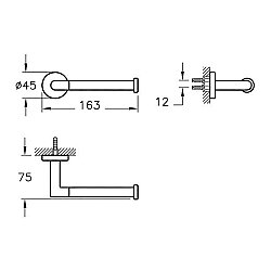 VitrA Minimax Yedek Tuvalet Kağıtlığı A44789 Krom - 2