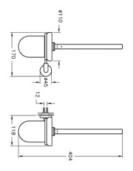 VitrA Minimax Tuvalet Fırçalığı A44790 Krom - 4