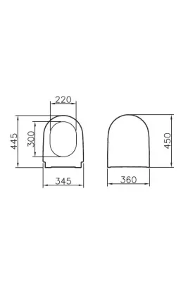 VitrA Nest Rim-Ex Asma Klozet ve Yavaş Kapanır Kapak Takımı - Beyaz - 6