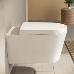 VitrA Nest Rim-Ex Asma Klozet - Yavaş Kapanır Kapak ve Gömme Rezervuar Seti - Beyaz - 4