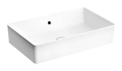 VitrA Nuo Çanak lavabo 7434B003-0012 Dikdörtgen - 60x38 cm - armatür deliksiz - su taşma delikli - beyaz - 1