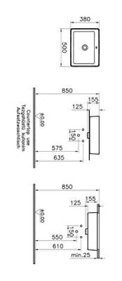 VitrA Nuo Çanak lavabo 7436B003-0012 Dikdörtgen - kompakt - 50x38 cm - armatür deliksiz - su taşma delikli - beyaz - 4