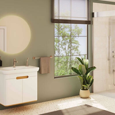 VitrA Origin Lavabo Bataryası A4255634 Fırçalı Nikel - 3