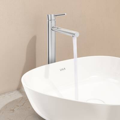 VitrA Origin Lavabo Bataryası A42558 Yüksek - Uzun Çıkış Ucu - Krom - 5