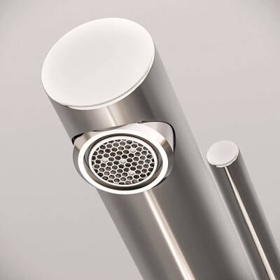 VitrA Origin Lavabo Bataryası A4255834 Yüksek - Uzun Çıkış Ucu - Fırçalı Nikel - 5