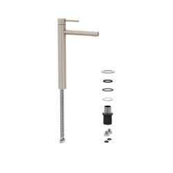 VitrA Origin Lavabo Bataryası A4255834 Yüksek - Uzun Çıkış Ucu - Fırçalı Nikel - 3