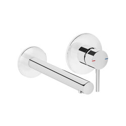 VitrA Origin Ankastre Lavabo Bataryası A42581 Sıva Üstü Grubu - İki Rozetli - Krom