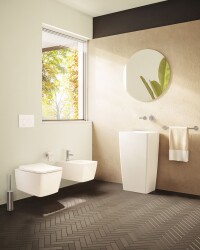 VitrA Origin Ankastre Lavabo Bataryası A42581 Sıva Üstü Grubu - iki Rozetli - Krom - 2