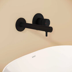 VitrA Origin Ankastre Lavabo Bataryası A4258136WTC Sıva Üstü Grubu - Mat Siyah - 6