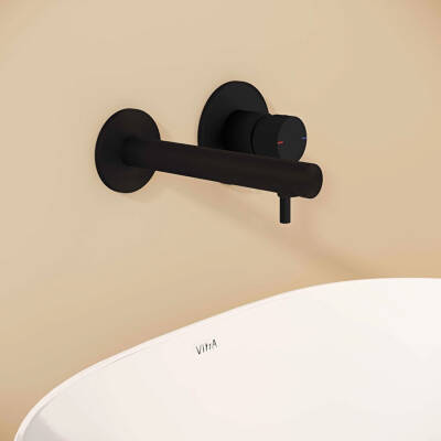 VitrA Origin Ankastre Lavabo Bataryası A4258136WTC Sıva Üstü Grubu - Mat Siyah - 6