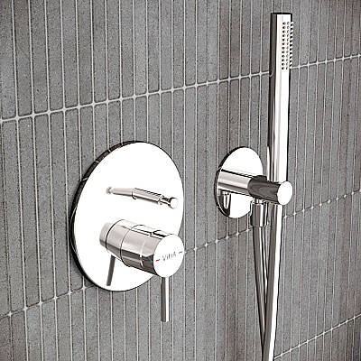 VitrA Origin Ankastre Banyo Bataryası A42620 Sıva Üstü Grubu - Minibox - Krom - 4