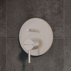 VitrA Origin Ankastre Banyo Bataryası A4262034 Sıva Üstü Grubu - Minibox - Fırçalı Nikel - 3
