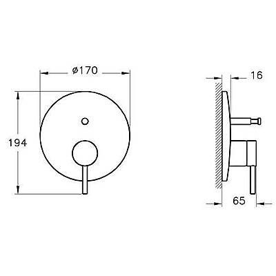 VitrA Origin Ankastre Banyo Bataryası A4262034 Sıva Üstü Grubu - Minibox - Fırçalı Nikel - 2