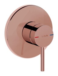 VitrA Origin Ankastre Lavabo Bataryası A4262126 Duvardan Kontrol - Sıva Üstü Grubu - Minibox - Bakır 