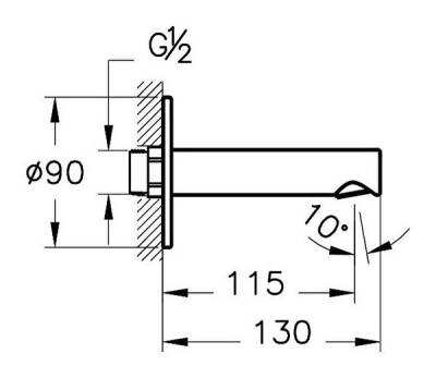 VitrA Origin Çıkış Ucu A42622 Krom - 4