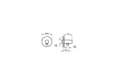 VitrA Origin A4262536 Ankastre El Duşu Ucu - Mat Siyah - 2
