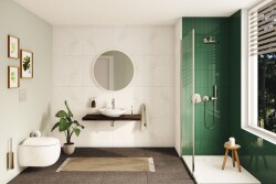 VitrA Duş Dirseği A4263134 90 derece - Duvardan - Fırçalı Nikel - 2