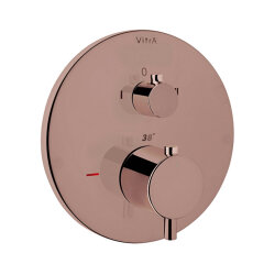VitrA Origin A4267129 Termostatik Ankastre Banyo Bataryası, Soft Bakır