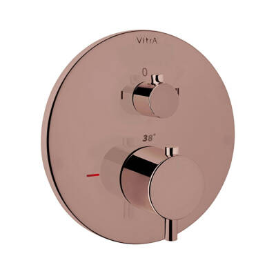 VitrA Origin A4267129 Termostatik Ankastre Banyo Bataryası, Soft Bakır - 1