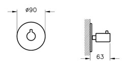 VitrA Origin Ankastre 2 Yollu Yönlendirici A4285726 Sıva Üstü Grubu - Bakır - 3