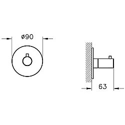 VitrA Origin Ankastre 2 Yollu Yönlendirici A4285726 Sıva Üstü Grubu - Bakır - 2