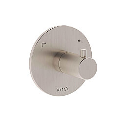 VitrA Origin Ankastre 2 Yollu Yönlendirici A4285734 Sıva Üstü Grubu - Fırçalı Nikel