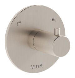 VitrA Origin Ankastre 2 Yollu Yönlendirici A4285734 Sıva Üstü Grubu - Fırçalı Nikel 