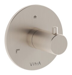 VitrA Origin Ankastre 3 Yollu Yönlendirici A4285934 Sıva Üstü Grubu - Fırçalı Nikel - 1