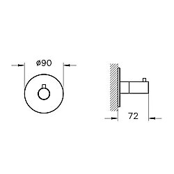 VitrA Origin A4285936 Ankastre 3 Yollu Yönlendirici - Mat Siyah - 2