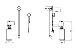 VitrA Origin Temassız Sıvı Sabunluk A4470026 Ankastre - Elektrikli - Bakır - 2