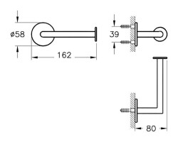 VitrA Origin Tuvalet Kağıtlığı A44887 Krom - 5