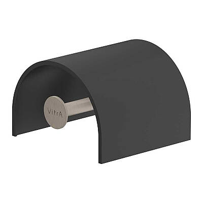 VitrA Origin Tuvalet Kağıtlığı A4488834 Kapaklı - Fırçalı Nikel - 1