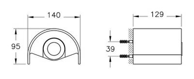 VitrA Origin Tuvalet Kağıtlığı A4488836 Kapaklı - Mat Siyah - 4