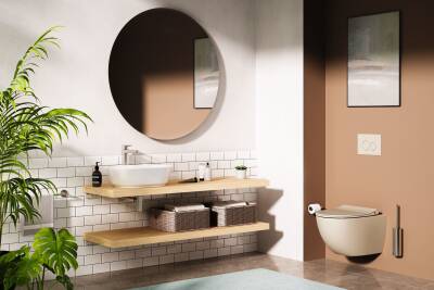 VitrA Origin Tuvalet Fırçalığı A4489334 Yerden - Fırçalı Nikel - 2