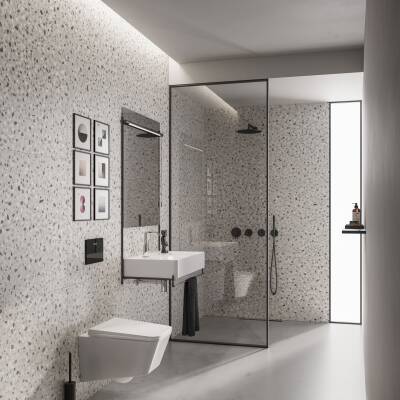 VitrA Origin Tuvalet Fırçalığı A4489336 Yerden - Mat Siyah - 3