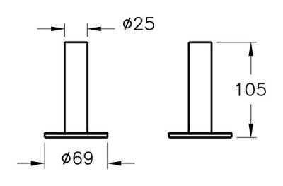 VitrA Origin Diş Fırçalığı A44896 Tekli - Yerden - Krom - 4