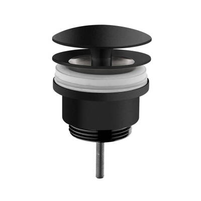 VitrA Origin A4514839 Unıversal Sabit Lavabo Süzgeci, Parlak Siyah - 1