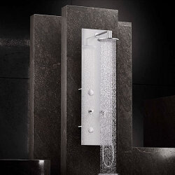 VitrA Origin Duş Sistemi A45804 Masajlı - Beyaz Cam - Krom - 3