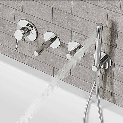 VitrA Origin Ankastre Duş Seti - 8 Parça - Krom - 4