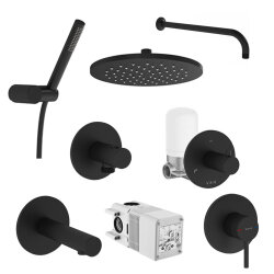 VitrA Origin Ankastre Duş Seti - 8 Parça - Siyah - 1