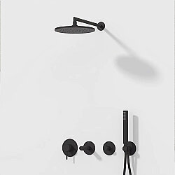 VitrA Origin Ankastre Duş Seti - 8 Parça - Siyah - 3