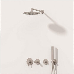 VitrA Origin Ankastre Duş Seti - 9 Parça - Fırçalı Nikel - 3