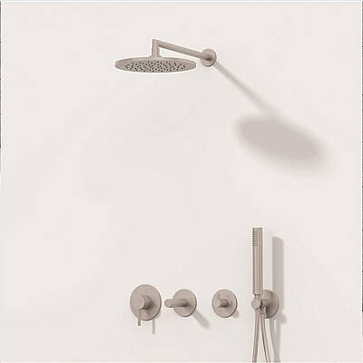 VitrA Origin Ankastre Duş Seti - 9 Parça - Fırçalı Nikel - 3