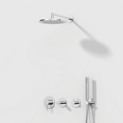VitrA Origin Ankastre Duş Seti - Krom - 8 Parça 