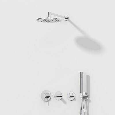 VitrA Origin Ankastre Duş Seti, Krom, 9 Parça - 1