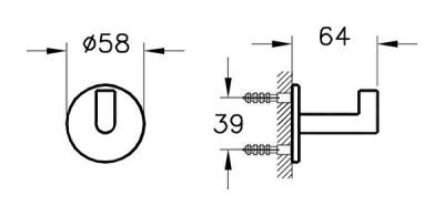 VitrA Origin Askı A4488436 Tekli - Mat Siyah - 3