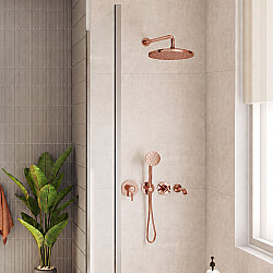 VitrA Origin Classic Ankastre Duş Seti, 8 Parça, Soft Bakır - 1