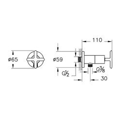 VitrA Origin Classic Ara Musluk A45259 Krom - 2