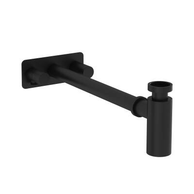 VitrA Origin Lavabo Sifon Seti A4515936 Simetrik rozetli - mat siyah - 1