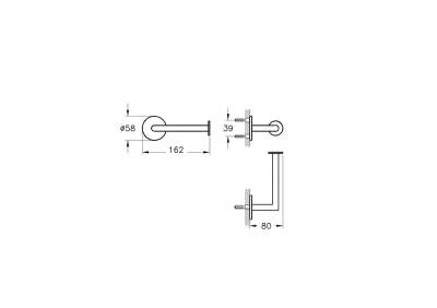 VitrA Origin Tuvalet Kağıtlığı A4488774, Soft Altın - 2